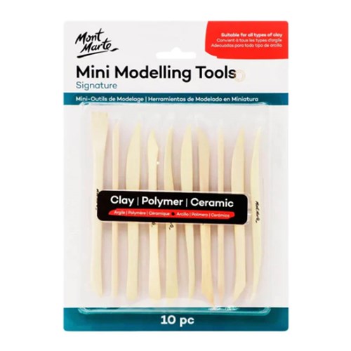 MONT MARTE MINI MODELLING TOOL Boxwood 10pc Tool Set